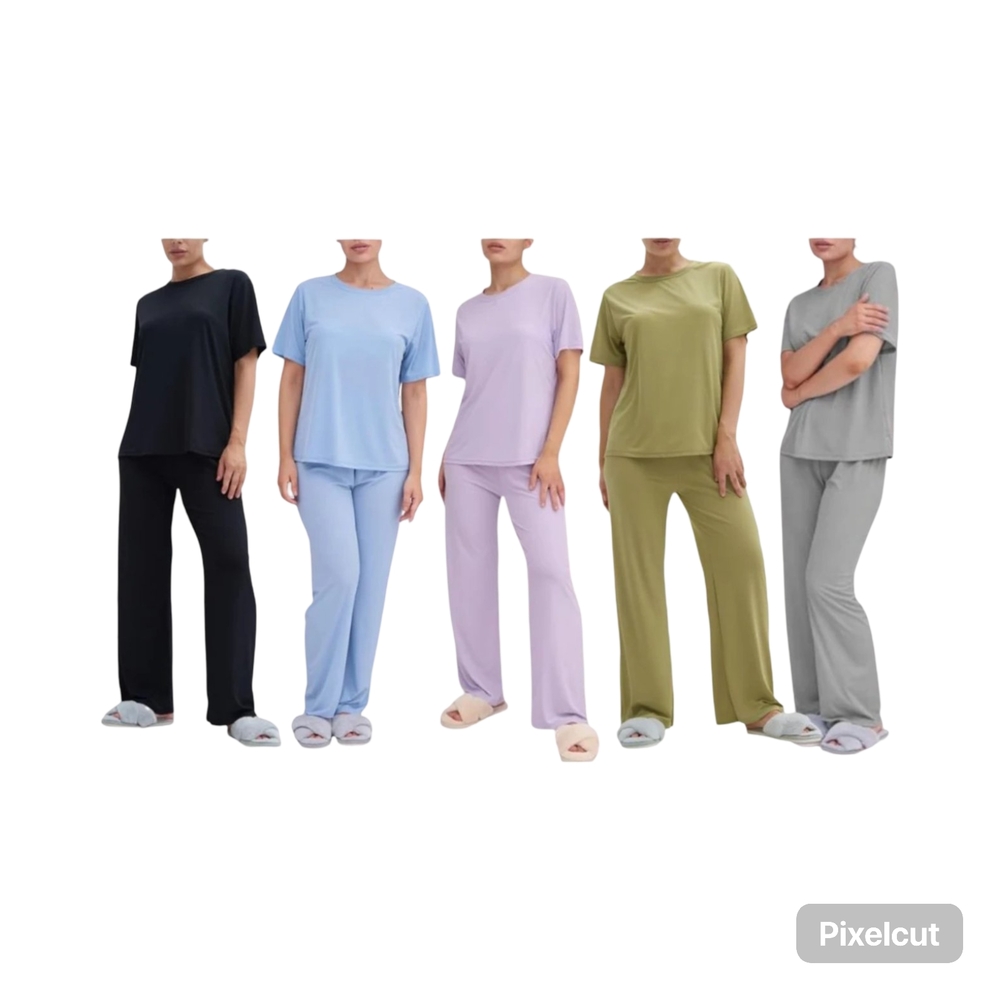 NWOT Talmont Womens Silky soft feel ribbed pj or lounge set size medium